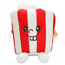 Universal Dessins animés drôles Nourriture Peluche Pizza Burger Popcorn Hot Dog Peluche farci à la pâte Collation Coussin Coussin Jouets pour enfants Cadeau d'anniversaire | Oreiller de luxe (27 * 26cm)