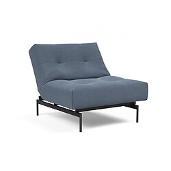 Acheter Inside 75 Fauteuil modulable ILB 202 acier noir tissu Yogia Oceane Blue