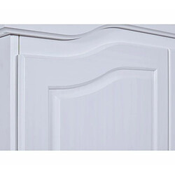 Mes Armoire 2 portes en pin massif blanc - CHAMBERY