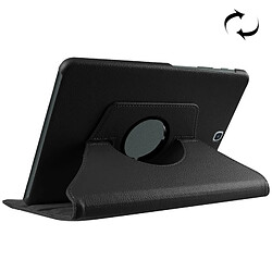 Wewoo Housse Étui noir pour Samsung Galaxy Tab S2 9.7 / T815 Litchi Texture Horizontal Flip solide couleur en cuir avec 360 degrés support de rotation