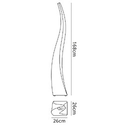 Luminaire Center Lampadaire Flame 4 Ampoules E27 Outdoor IP44, blanc opal