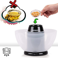 Avis Duronic POP50 BK Appareil à Popcorn - Capacité de 50 gr avec bol démontable - Cuisson électrique à air chaud de mais soufflé sans huile - Faible en calories