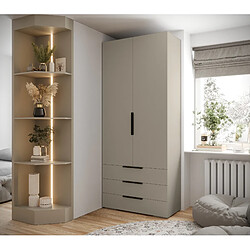 Abiks Meble Armoire Inova 1 236,7/100/47 (gris/nero)