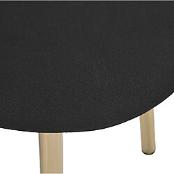 Acheter Pegane Table basse en aluminium/fer coloris noir avec pieds dorés - Longueur 122 x Profondeur 60 x Hauteur 30 cm