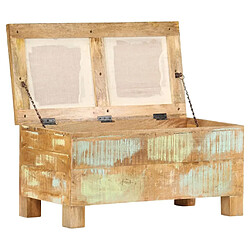 Avis Maison Chic Banc de rangement | Meuble de rangement d'Entrée | Coffres d'Intérieur Bois massif recyclé 80 x 40 x 40 cm -MN69844