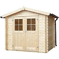 Eden Partenaire Jardin Abri de jardin en bois double pente Falun 2.5 x 2.5 m.