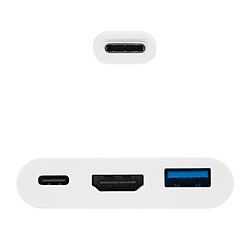 ? Adaptateur USB Type C vers Hdmi-Usb-Usb Type C - 0,15 M · Blanc