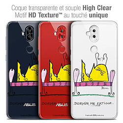 Caseink Coque Housse Etui Asus Zenfone 5 LITE ZC600KL (6.2 ) [Crystal Gel HD Collection Les Shadoks ? Design Dormir - Souple - Ultra Fin - Imprimé en France]