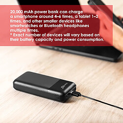 Acheter SANAG | Chargeur Portable | Couleur Noir Modèle Pb68 | Batterie Externe | Power Bank | 20000 Mah Usb C Baterie Puissante | Smartphone Et Randonnée Chargeur Portable