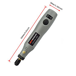 Acheter 3x Mini Perceuse électrique Sans Fil Ensemble Outil Rotatif à Vitesse Variable Gris