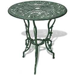 vidaXL Ensemble de bistro 3 pcs Aluminium coulé Vert