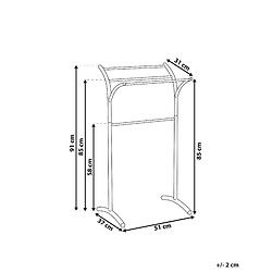 Avis Beliani Porte-serviettes YOPAL Métal Noir