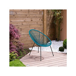 Habitat Et Jardin Lot de 2 fauteuils de jardin Ania - Bleu clair