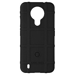 Avizar Coque Nokia 1.4 Carreaux Relief Souple Renforcé Anti-trace noir