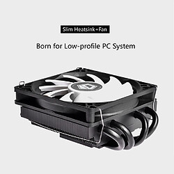 Acheter Universal Refroidisseur de CPU 1PC avec ventilateur de refroidissement silencieux, chauffage à contact direct, refroidisseur d'air de CPU ultra-mince.(blanche)