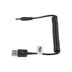 vhbw Câble USB de chargement compatible avec Panasonic HC-V500GK, HC-V500MGK, HC-V520GK, HC-V520MGK, HC-V550 caméra, camcorder, noir