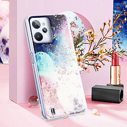 Avis Avizar Coque Realme C31 Silicone Semi-rigide Design Galaxie avec Paillettes Multicolore