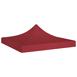 vidaXL Toit de tente de réception 2x2 m Bordeaux 270 g/m²