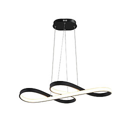 ZMH Lampe pendante LED Vaisselle Noir/Blanc Lampe pendante Moderne 47W Dimmable Salle à manger