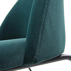 Avis Fauteuil de lounge VELVO Velours bleu pétrole hjh OFFICE