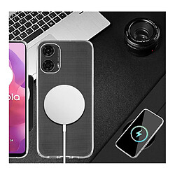 Acheter Htdmobiles Coque pour Motorola Moto G04 / G04s / G24 / G24 Power / E14 - housse etui silicone gel fine + film ecran - TRANSPARENT TPU