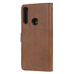 Avis Wewoo Housse Coque Pour Huawei P Smart Z / Y9 Prime Solid Color Flip Horizontal de protection avec support et fentes cartes et portefeuille et cadre photo et lanière marron