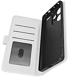 Avizar Étui pour Redmi Note 13 Pro Plus Porte-carte Support Vidéo Série Vintage Blanc