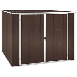 vidaXL Abri de jardin Marrron 195x198x159 cm Acier galvanisé