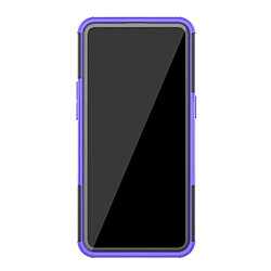 Avis Wewoo Coque Pour OPPO Realme 5 Pro Texture de pneu TPU antichoc + PC Housse de protection avec support Violet