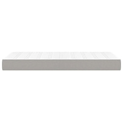 Avis Maison Chic Matelas de lit à ressorts ensachés, Matelas doux Gris clair 80x200x20cm Tissu -GKD49284