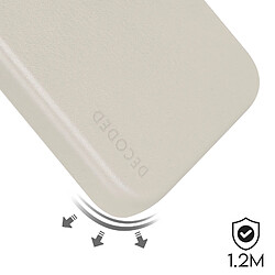 Acheter Coque MagSafe pour iPhone 15 Pro Max Cuir Anti-Chutes 1.2m Decoded Clay