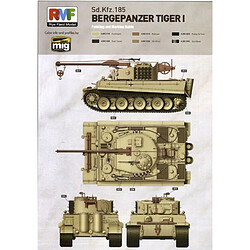 Rye Field Model Maquette Char Bergepanzer Tiger I Sd.kfz.185 Italy 1944