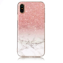 Wewoo Coque pour iPhone X Motif Marbre TPU Antichoc Housse de Protection Arrière