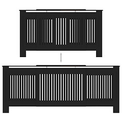 Acheter vidaXL Cache-radiateur MDF Noir 205 cm