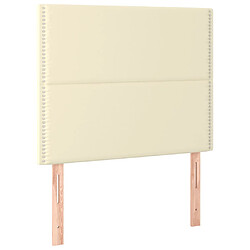 vidaXL Têtes de lit 2 pcs Crème 80x5x78/88 cm Similicuir