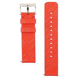 Avis Wewoo Bracelet pour montre connectée Dragonne en toile mode simple Fitbit Versa / 2 Orange