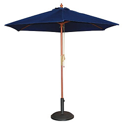 Avis Parasol de Terrasse Professionnel de 2,5 m Bleu Marine à Poulie - Bolero