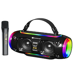 Yonis Enceinte Bluetooth Portable Étanche RGB 30W