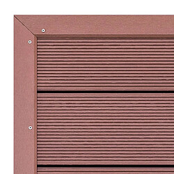 Avis vidaXL Élément de plancher pour douche solaire Marron 101x63x5,5cm WPC