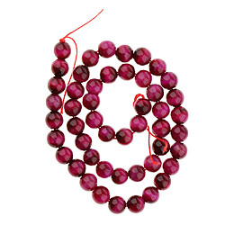 1 brin en pierre naturelle rose agate oeil de tigre rouge perles en vrac beaucoup artisanat 8mm