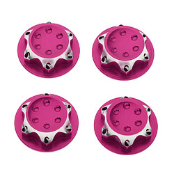 Ecrous De Cache Anti-poussière Hexagonaux En Aluminium Pour Moyeu De Roue De 17mm Pour Voiture Monster RC 1/8, Rose