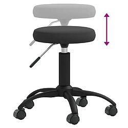 Avis vidaXL Tabouret de massage Velours Noir