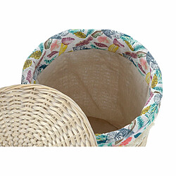 Acheter Panier à linge DKD Home Decor 46 x 46 x 56 cm Naturel Métal Multicouleur osier 30 x 40 cm 3 Pièces