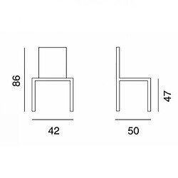 Avis Inside 75 Lot de 4 chaises design DEJAVU en polycarbonate transparent et blanc