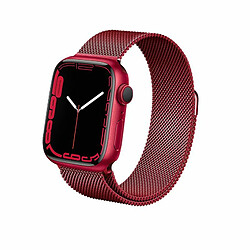 Acheter Crong Milano Steel pour Apple Watch 38/40/41mm (Crimson Red)