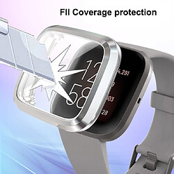 Wewoo Boîtier de montre Housse en TPU à couverture totale pour Fitbit Versa 2 Argent