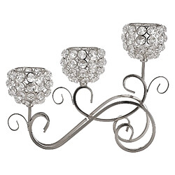 Acheter Bougeoir 3 Bras Candélabre Chandelier Centre De Table De Mariage Argent