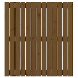 Acheter Maison Chic Tête de lit scandinave pour lit adulte,Meuble de chambre murale Marron miel 82,5x3x90 cm Bois massif de pin -MN46891