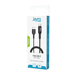 Avis Jaym Câble de Charge et Synchronisation de donnée USB vers Type-C 2,4A 1M Noir