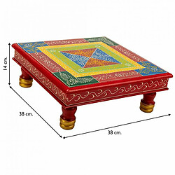 Acheter Table d'appoint Alexandra House Living Rouge Aluminium Bois MDF 38 x 14 x 38 cm